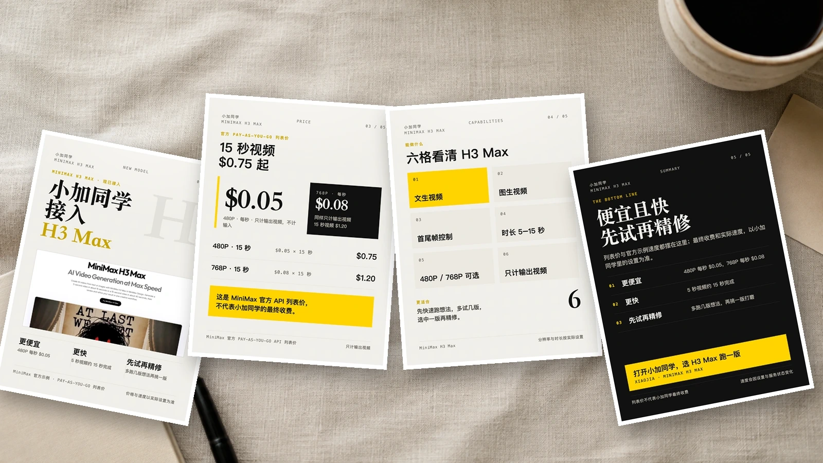 极简文字排版｜网页 效果图