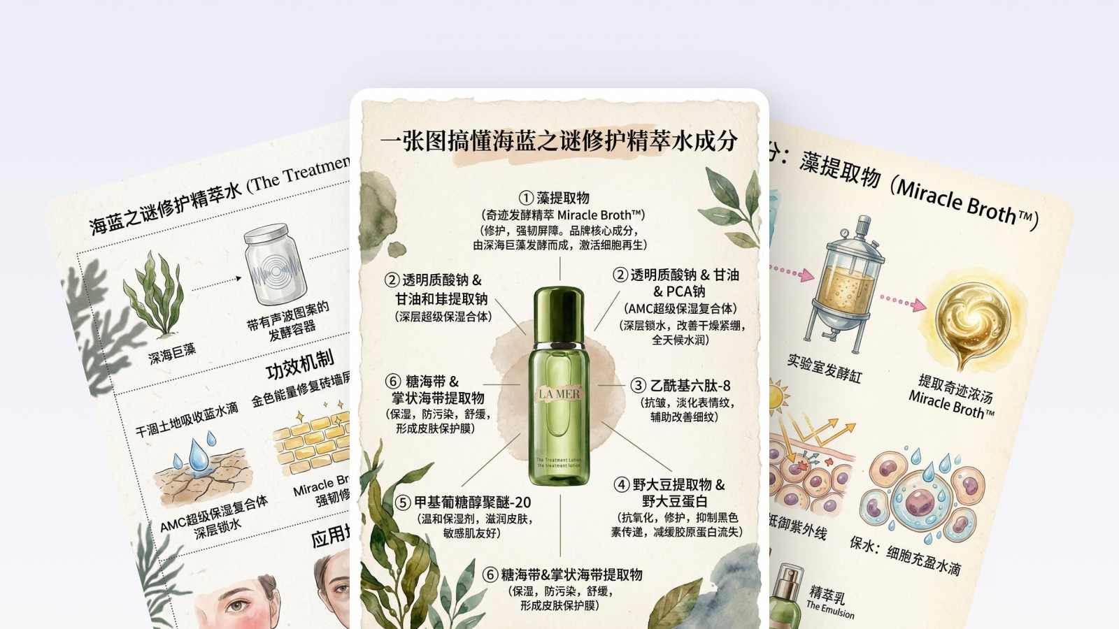一图看懂产品成分｜图文笔记 效果图
