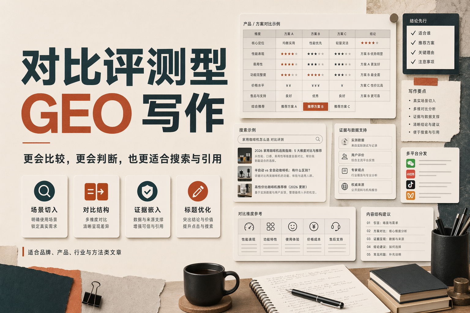 对比评测型 ｜GEO写作 效果图