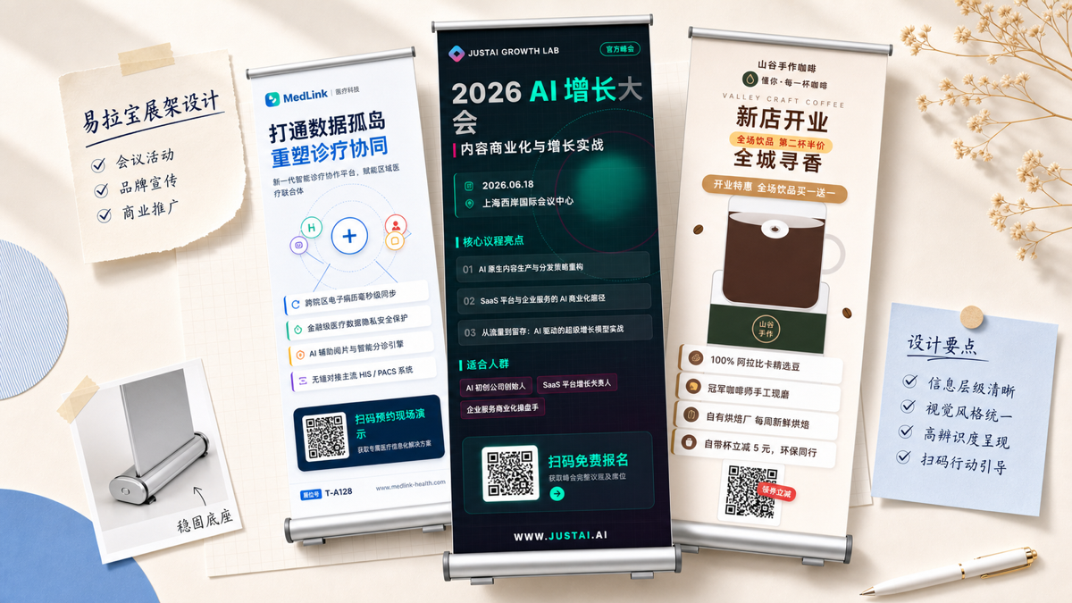 易拉宝展架设计 效果图