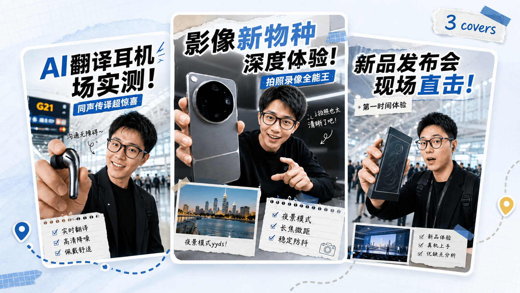 数码博主封面｜图片 效果图