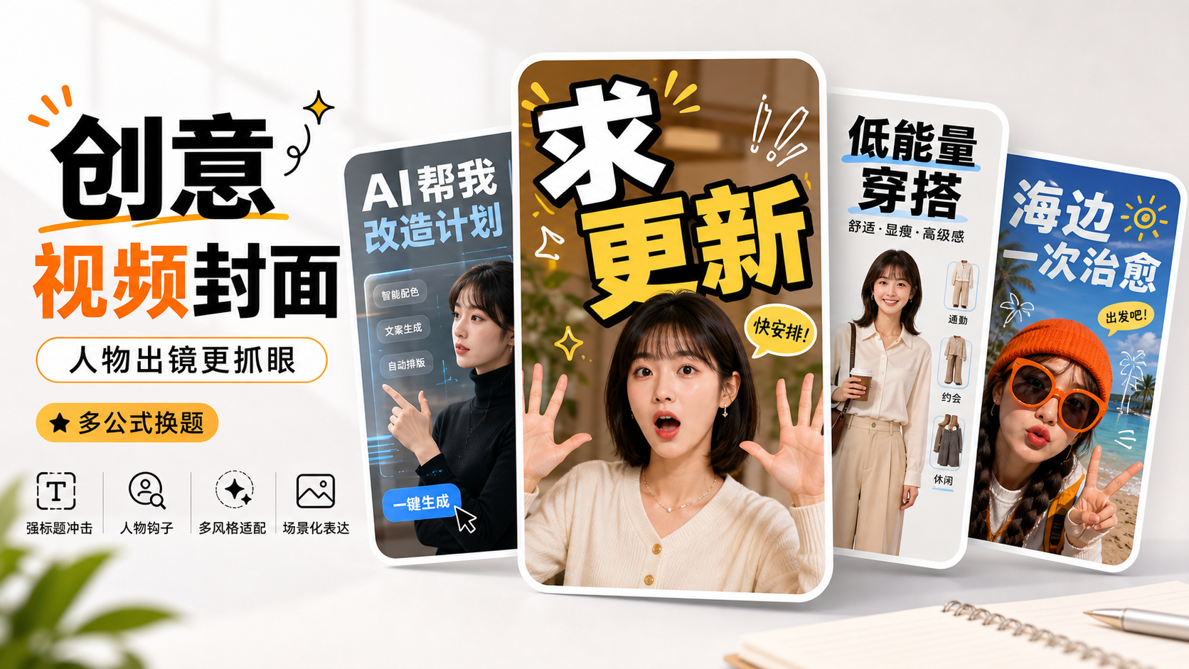 创意短视频封面｜图片 效果图