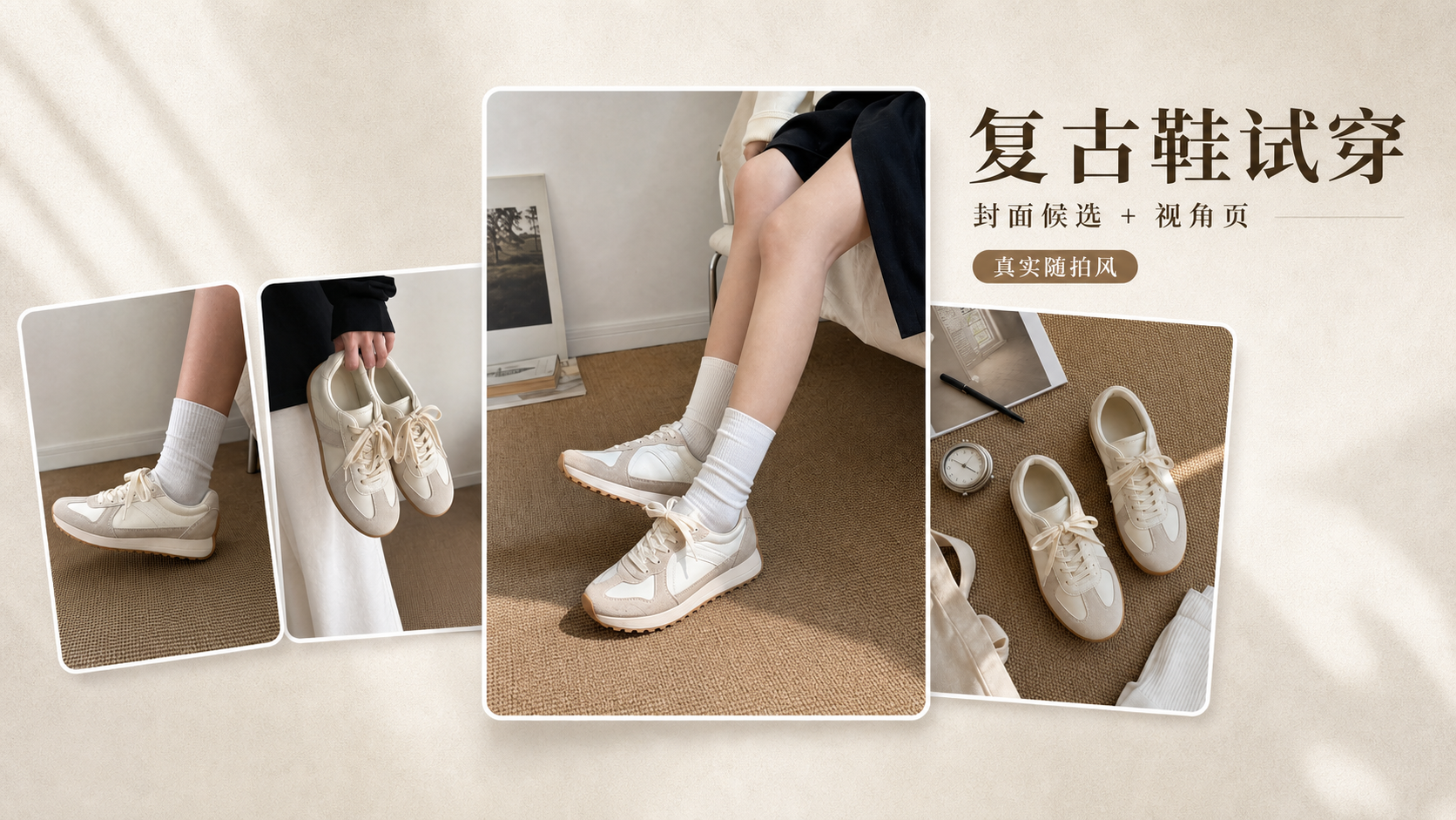 真实多视角复古鞋｜图文笔记 效果图