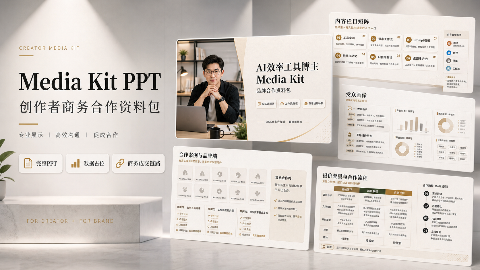 商务成交Media Kit｜PPT 效果图