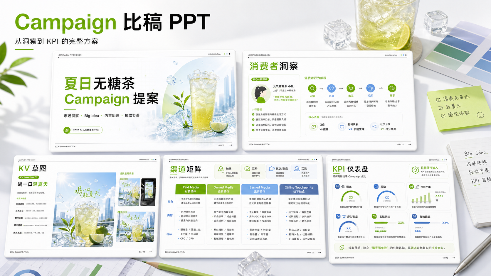 品牌宣推比稿｜PPT 效果图