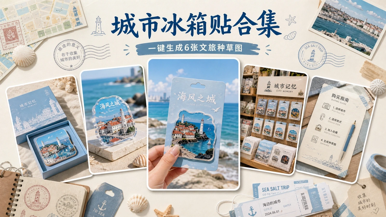 城市文旅冰箱贴合集｜图文笔记 效果图