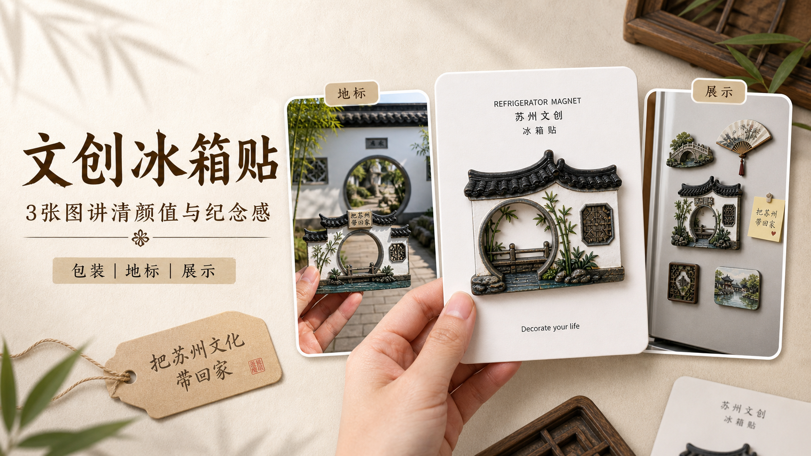 城市文创冰箱贴种草｜图文笔记 效果图