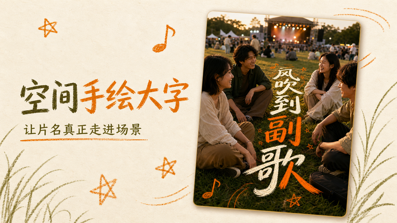 空间透视手绘大字｜封面 效果图