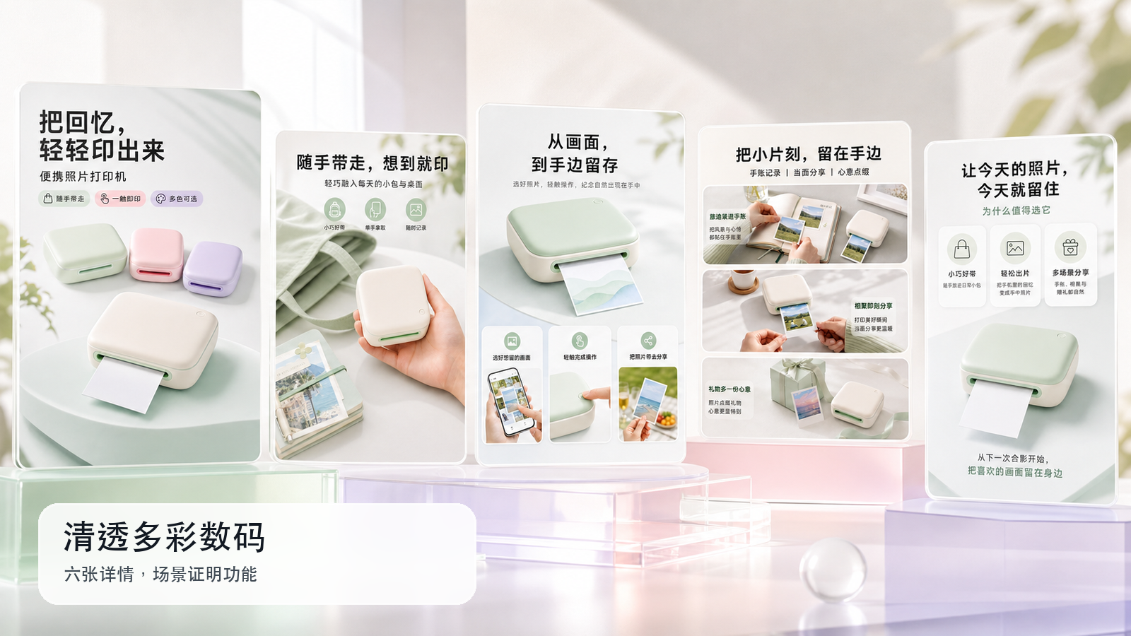 清透多彩消费数码｜商品详情图 效果图