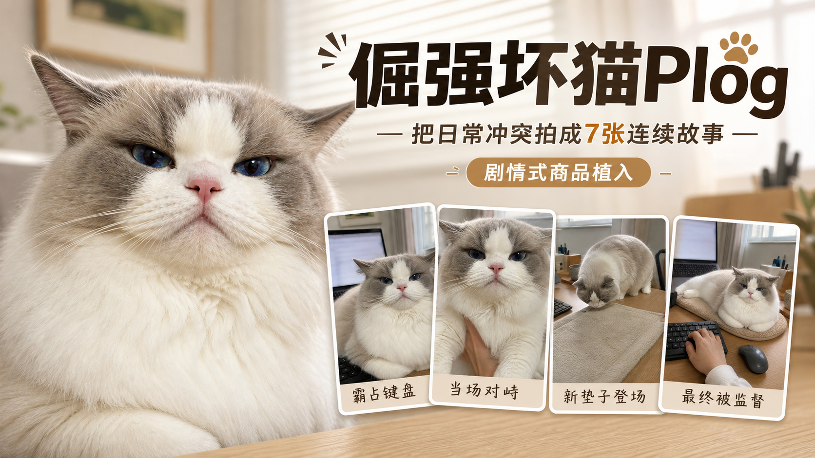 倔强坏猫剧情Plog｜图文笔记 效果图