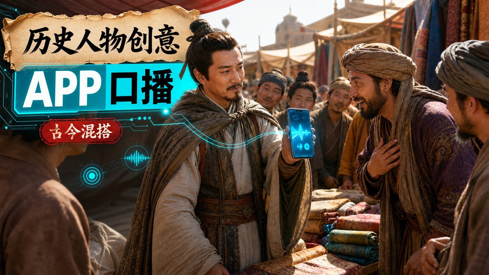 历史人物创意 APP 口播｜视频 效果图